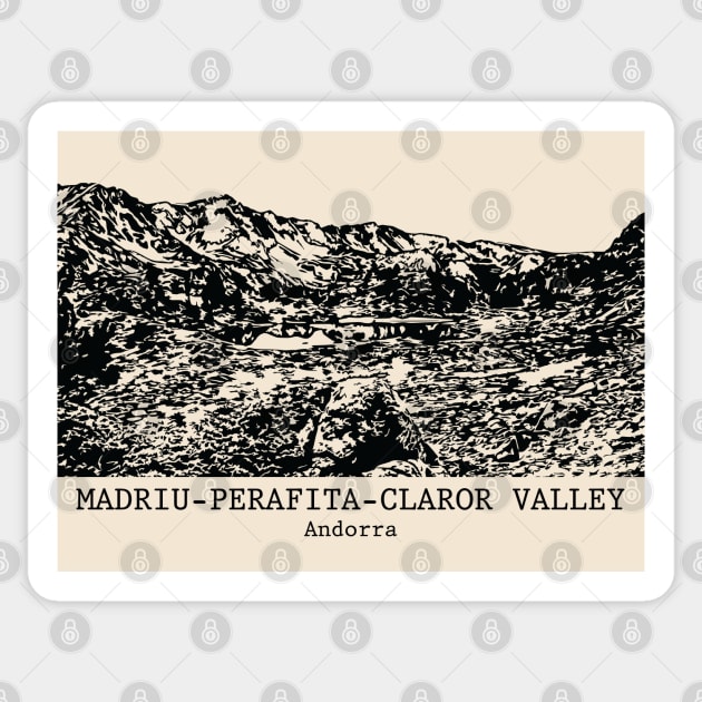 Madriu-Perafita-Claror Valley - Andorra Sticker by Lakeric